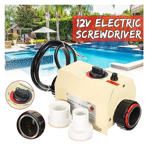Pool-Whirlpool-Heizung 3 kW/2 kW elektrischer Warmwasserbereiter-Thermostat for Schwimmbäder und Whirlpools(3KW) von JVDDI