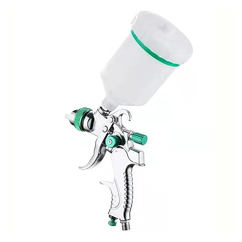Spritzpistolen-Set Spritzpistole Einstellbare Metall Zerstäubung Spritzpistole for Malerei Aerograph Autos Werkzeug Flow Control Sprayer Farbe Airbrush Set(Green) von JVDDI