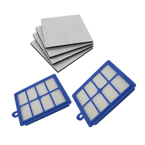 JVEIWAD H12 H13 HEPA-Filter + Motor-Baumwollfilter Kompatibel mit Philips FC9060 FC9057 FC9056 FC9054 9200 FC9300 ZSC6940 ZUA3841 AEG Staubsauger(2 SET) von JVEIWAD