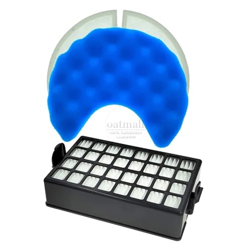 JVEIWAD HEPA Kompatibel Mit Samsung SC8480 SC8470 SC8460 SC8450 SC8440/Kompatibel Mit 20 Staub Filter Staubsauger Zubehör Ersatzteile Verbrauchs(1 Blue 1 Black) von JVEIWAD