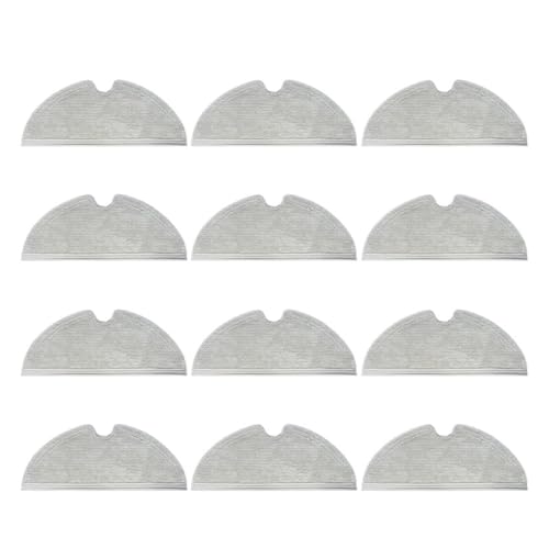 JVEIWAD Mopp-Zubehör, kompatibel mit Q7 MAX/kompatibel mit MAX+ S5 MAX S6 S50 S55 Kehrroboter-Reiniger, Mopp-Ersatzteile(12pcs) von JVEIWAD