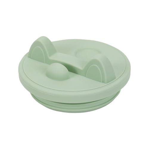 Ersatzdeckel mit Handyhalterung für 40oz Becher - Deckel Auslaufsicher für Stanley Cup, Wiederverwendbarer Auslaufsichere und Staubdichte Tumbler Abdeckungen, Zubehör für Stanley Cup (Light Green) von JVFQQII