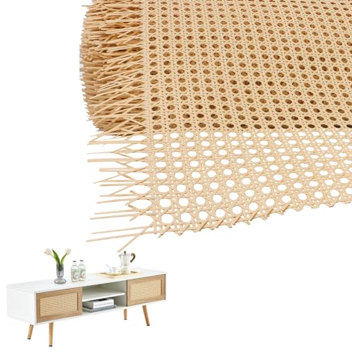 JVHLOV 40 x 100cm Rattan Gurtband, Cane Webbing Rattan, Möbel Wiener Geflecht, Rattan Geflecht, Breites Geflochten Rattanblech, für Möbel Stühle Schränke von JVHLOV