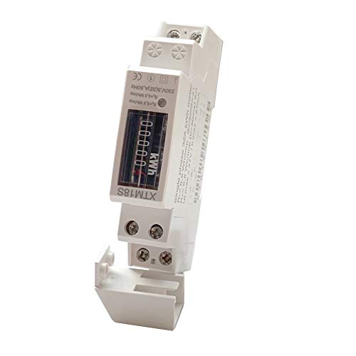 JVJ 5(32) A Stromzähler wechselstromzähler 1 Phsig Ein phasen Phase 230V Wattmeter kWh-Meter Hutschiene A DIN Rail von JVJ