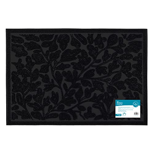 JVL Botany Scraper Fußmatte, Gummi, 40 x 60 cm von JVL