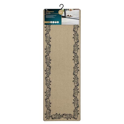 JVL Elegance Fußmatte, maschinenwaschbar, 50 x 150 cm, Schnörkelmuster von JVL