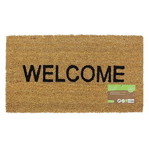 JVL Fußmatte Welcome Kokosfaser PVC-Rückseite 33,5x60 cm von JVL