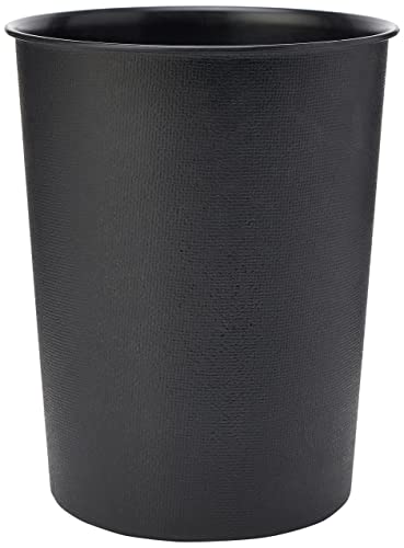 JVL Quality Vibrance Lightweight Plastic Waste Paper Basket Bin - Black by JVL von JVL