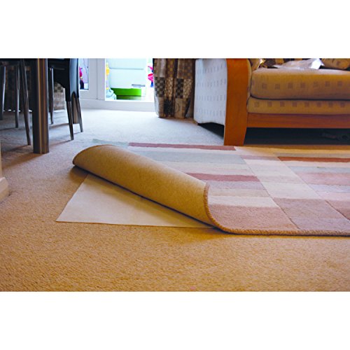 JVL Teppichgreifer für Teppichböden, 60 x 90 cm, Polyester, weiß von JVL