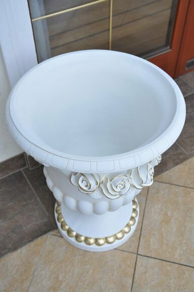 Blumen Kübel Design Vase Vasen Klassiche Design Antik Stil Römisch Boden von JVMoebel