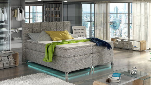 Boxspring Bett 180x200cm Hotel Betten Leder Komplett Bettkasten Topper Boxspring Bett 180x200cm Hotel Betten Leder Komplett Bettkasten Topper von JVMoebel