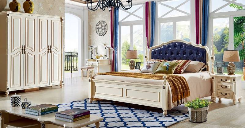 Doppel Bett Klassische Betten Kolonial Leder Antik Stil Hotel XXL Big Sofort von JVMöbel