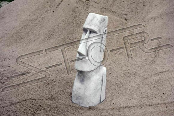 Moai Statue Skulptur Figur Designer Garten Terrasen Deko Skulpturen 76cm Sofort von JVMöbel