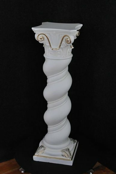 Säule Medusa Mäander Style Dekosäule Säulen Statue Ständer Barock von JVMoebel