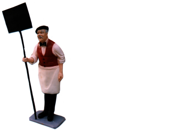 Schild Restaurant Figur Statue Skulptur Figuren Skulpturen Dekoration Deko Schild Restaurant Figur Statue Skulptur Figuren Skulpturen Dekoration Deko von JVMoebel