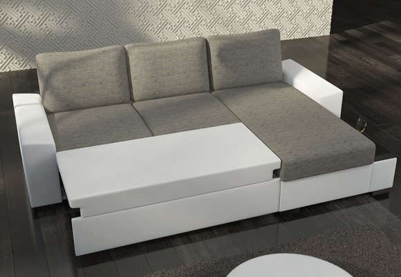 Wohnlandschaft Ecksofa Negro Bettfunktion Couch Leder Textil Sofas Schlaf Wohnlandschaft Ecksofa Negro Bettfunktion Couch Leder Textil Sofas Schlaf von JVMoebel