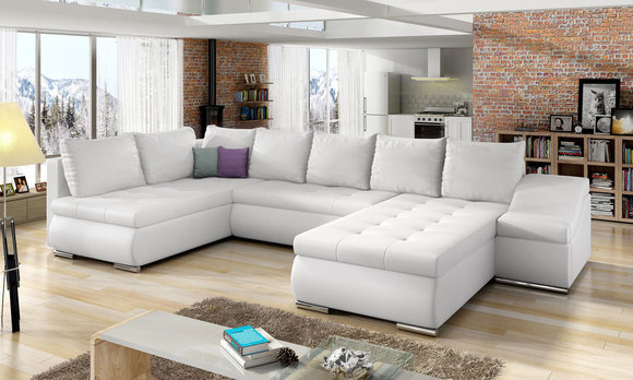 XXL Big Wohnlandschaft Couch Polster Ecksofa Sofa Couchen Sofas Textil von JVMoebel