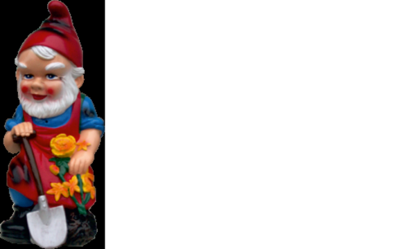 Zwerg Gärtner mit Schaufel Figur Statue Skulptur Figuren Skulpturen Deko von JVMoebel