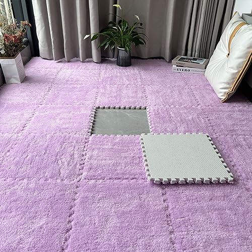 Badezimmerteppich, Bodenmatte aus PVC, 10 Stück ineinandergreifende, flauschige Spielmattenfliesen aus Plüschschaum, ineinandergreifende Puzzlematten in zwei Größen, Schaumstoffmatten for kleine dekor Badezimmerteppich, Bodenmatte aus PVC, 10 Stück ineinandergreifende, flauschige Spielmattenfliesen aus Plüschschaum, ineinandergreifende Puzzlematten in zwei Größen, Schaumstoffmatten for kleine dekor von JVNALwnkv