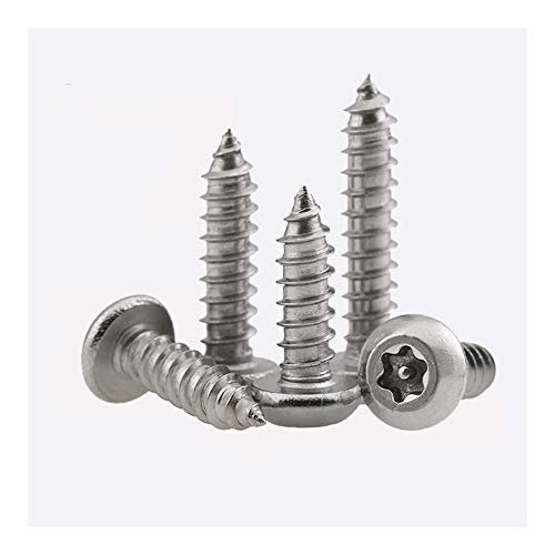 Edelstahlbolzen, Kohlenstoffstahlbolzen, Zugbolzen [ST2.9 ST3.5 ST4.2 ST4.8] 304 Edelstahl Rundkopf Selbstschneidende Schraube Torx-Schraube Diebstahlsichere Sicherheitsschraube Gewindebolzen von JVNALwnkv