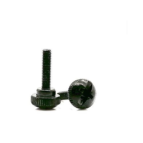 Edelstahlschraube, Rändelschrauben, 5 Stück 6#-32 M3 M4 Kohlenstoffstahl Schlitz Kreuzschlitzschraube Handfester Bolzen Rändelschraube Rändelschraube L=4-15mm for PC-Computergehäuseabdeckung von JVNALwnkv