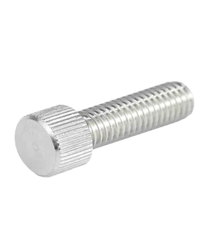 Edelstahlschraube, Rändelschrauben, M2 M2,5 M3 M4 M5 M6 M8 Rändelschrauben aus Edelstahl 304, Rändelkopf-Rändelschraube, Maschinen, Werkzeug, runde Einstellhandschraube von JVNALwnkv