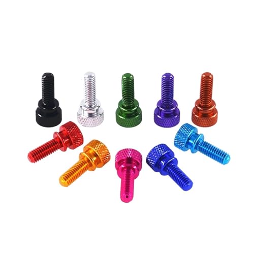 Edelstahlschraube, Rändelschrauben, Rändelschrauben aus eloxiertem Aluminium mit hohem Kopf, M6 * 8~20 mm, Handgriffknopfschrauben Edelstahlschraube, Rändelschrauben, Rändelschrauben aus eloxiertem Aluminium mit hohem Kopf, M6 * 8~20 mm, Handgriffknopfschrauben von JVNALwnkv