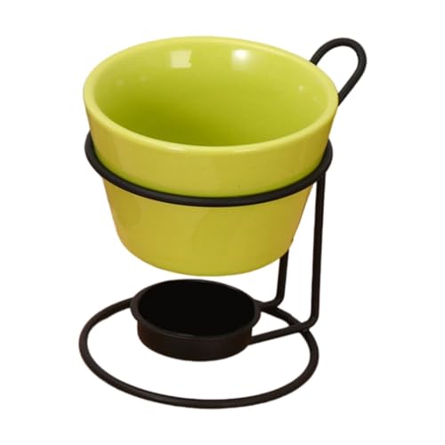 Fonduetopf-Set, Käsefondue-Topf mit Gestell, Kochgeschirr, Porzellan-Schmelztopf, Schmelztopf for Jahrestag, Verlobung, Butter, Tapas von JVNALwnkv
