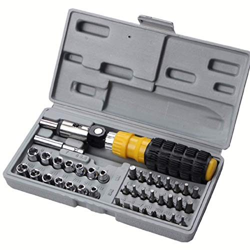 JVNALwnkv Edelstahl-Schraubendreher, Magnetschraubendreher, 41 Vorbereitung Multifunktions-Schraubendreher-Set Werkzeug Steckschlüssel Kombination Hardware-Tools JVNALwnkv Edelstahl-Schraubendreher, Magnetschraubendreher, 41 Vorbereitung Multifunktions-Schraubendreher-Set Werkzeug Steckschlüssel Kombination Hardware-Tools von JVNALwnkv