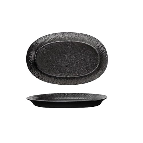 JVNALwnkv Keramik-Essteller, Porzellan-Essteller-Set, Essteller in Unterglasurfarbe, einfacher Keramikteller mit Steinmuster JVNALwnkv Keramik-Essteller, Porzellan-Essteller-Set, Essteller in Unterglasurfarbe, einfacher Keramikteller mit Steinmuster von JVNALwnkv