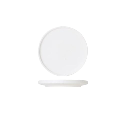 JVNALwnkv Keramik-Essteller, Porzellan-Essteller-Set, Geschirr, schwarz-weißer Steak-, Dessert-Kuchenform, glatter(B) von JVNALwnkv