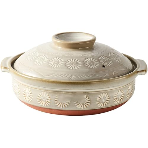 Keramik-Kochtopf, Kochtöpfe, japanischer Keramik-Auflauf, Tontopf mit Deckel, hitzebeständiger, antihaftbeschichteter Eintopftopf, Suppenkochtopf Keramik-Kochtopf, Kochtöpfe, japanischer Keramik-Auflauf, Tontopf mit Deckel, hitzebeständiger, antihaftbeschichteter Eintopftopf, Suppenkochtopf von JVNALwnkv
