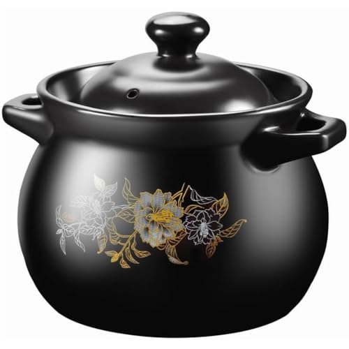 Keramik-Kochtopf, kleine Kupfertöpfe, Keramik-Schmortopf mit Deckel, Reiskocher aus Ton, Tontopf Steingut, hitzebeständige Auflaufform Keramik-Kochtopf, kleine Kupfertöpfe, Keramik-Schmortopf mit Deckel, Reiskocher aus Ton, Tontopf Steingut, hitzebeständige Auflaufform von JVNALwnkv