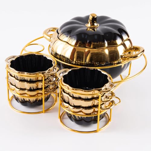 Keramik-Kochtopf, kleine Kupfertöpfe, Keramiktopf, Suppenschüssel-Set, Backschüsseln mit Deckel und Griff, Suppen-Serviertopf Keramik-Kochtopf, kleine Kupfertöpfe, Keramiktopf, Suppenschüssel-Set, Backschüsseln mit Deckel und Griff, Suppen-Serviertopf von JVNALwnkv