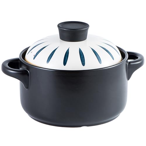 Keramik-Kochtopf, kleine Kupfertöpfe, Tontopf for Kochen mit Deckel, Keramik-Kochgeschirr, hitzebeständiger, Suppentopf Keramik-Kochtopf, kleine Kupfertöpfe, Tontopf for Kochen mit Deckel, Keramik-Kochgeschirr, hitzebeständiger, Suppentopf von JVNALwnkv