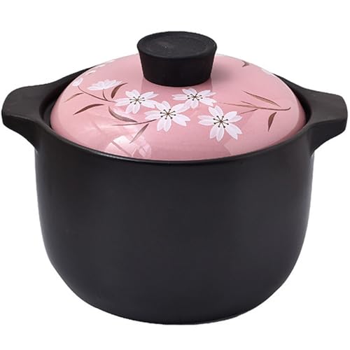 Keramik-Kochtopf, kleine Kupfertöpfe, Tontopf mit Deckel, for Kochen von antihaftbeschichtetem chinesischem Eintopf, Hot Pot von JVNALwnkv