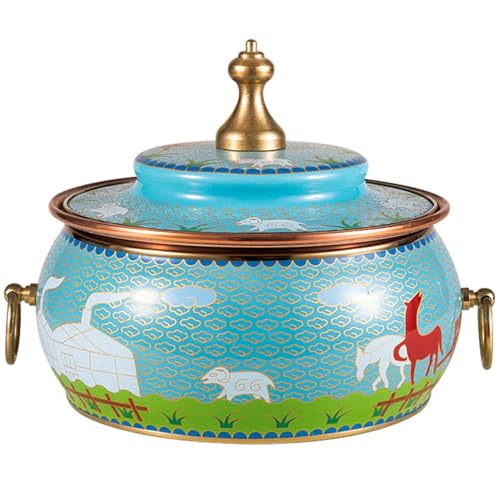 Keramik-Kochtopf, kleine Kupfertöpfe, extra dicker Kupfer-Hot Pot, antihaftbeschichteter Kupfer-Suppentopf mit Deckel, handgefertigter Suppentopf Kupferauskleidung Keramik-Kochtopf, kleine Kupfertöpfe, extra dicker Kupfer-Hot Pot, antihaftbeschichteter Kupfer-Suppentopf mit Deckel, handgefertigter Suppentopf Kupferauskleidung von JVNALwnkv