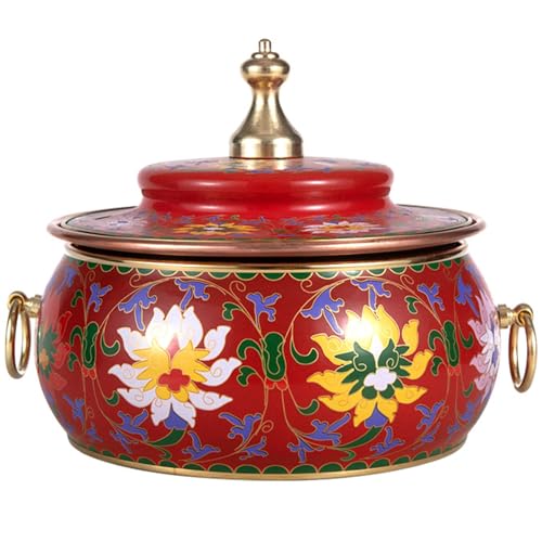 Keramik-Kochtopf, kleine Kupfertöpfe, extra dicker Kupfer-Hot Pot, antihaftbeschichteter Kupfer-Suppentopf mit Deckel, handgefertigter Suppentopf Kupferauskleidung Keramik-Kochtopf, kleine Kupfertöpfe, extra dicker Kupfer-Hot Pot, antihaftbeschichteter Kupfer-Suppentopf mit Deckel, handgefertigter Suppentopf Kupferauskleidung von JVNALwnkv