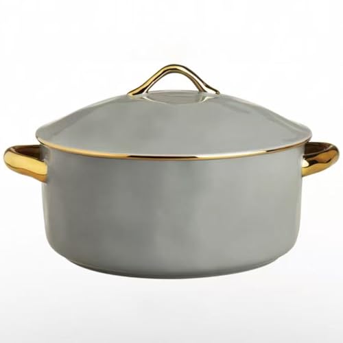 Keramik-Kochtopf, kleine Kupfertöpfe, große Keramik-Suppenterrine mit Deckel, weiße Porzellan-Suppenschüssel Doppelgriffen, runder Suppentopf Keramik-Kochtopf, kleine Kupfertöpfe, große Keramik-Suppenterrine mit Deckel, weiße Porzellan-Suppenschüssel Doppelgriffen, runder Suppentopf von JVNALwnkv