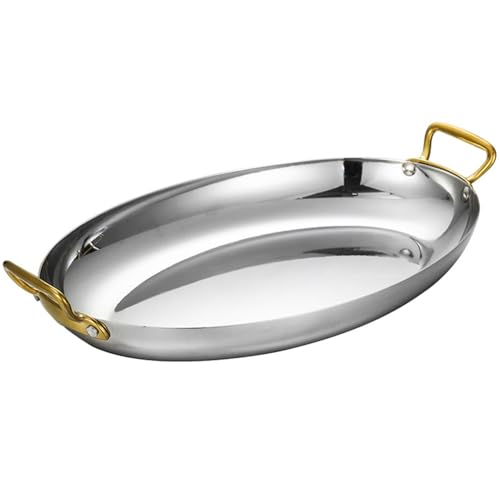 Keramik-Kochtopf, kleine Kupfertöpfe, ovale spanische Paella-Pfanne, Meeresfrüchte-Hummer-Teller aus Edelstahl, großer antihaftbeschichteter, unbeschichteter Brattopf Keramik-Kochtopf, kleine Kupfertöpfe, ovale spanische Paella-Pfanne, Meeresfrüchte-Hummer-Teller aus Edelstahl, großer antihaftbeschichteter, unbeschichteter Brattopf von JVNALwnkv