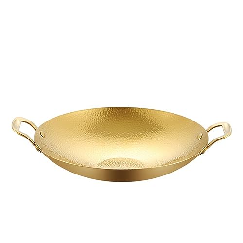 Keramik-Kochtopf, kleine Kupfertöpfe, unbeschichtete, antihaftbeschichtete Paella-Pfanne mit Doppelgriffen, Edelstahlpfanne, runde Teller Keramik-Kochtopf, kleine Kupfertöpfe, unbeschichtete, antihaftbeschichtete Paella-Pfanne mit Doppelgriffen, Edelstahlpfanne, runde Teller von JVNALwnkv