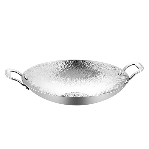 Keramik-Kochtopf, kleine Kupfertöpfe, unbeschichtete, antihaftbeschichtete Paella-Pfanne mit Doppelgriffen, Edelstahlpfanne, runde Teller Keramik-Kochtopf, kleine Kupfertöpfe, unbeschichtete, antihaftbeschichtete Paella-Pfanne mit Doppelgriffen, Edelstahlpfanne, runde Teller von JVNALwnkv