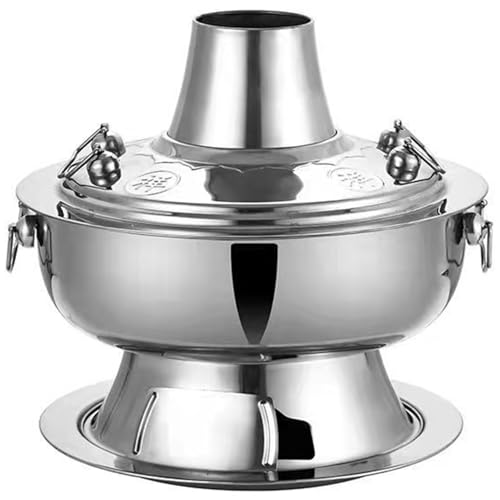 Keramik-Kochtopf, kleiner Kupfertopf, chinesischer Holzkohle-Hot Pot, verdickter Hot in Kupferoptik, Kochgeschirr aus Edelstahl for Keramik-Kochtopf, kleiner Kupfertopf, chinesischer Holzkohle-Hot Pot, verdickter Hot in Kupferoptik, Kochgeschirr aus Edelstahl for von JVNALwnkv