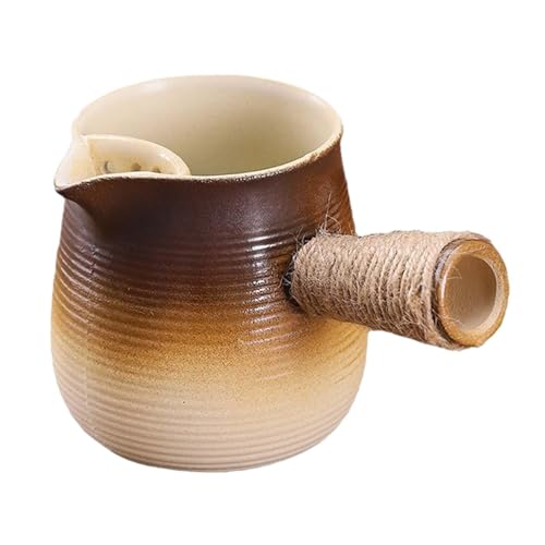 Keramik-Teekanne mit Teebeutel, lose Blätter, Teekanne, Tee-Ei seitlichem Griff for Camping, Wandern, Hotel, Zuhause, Outdoor Keramik-Teekanne mit Teebeutel, lose Blätter, Teekanne, Tee-Ei seitlichem Griff for Camping, Wandern, Hotel, Zuhause, Outdoor von JVNALwnkv