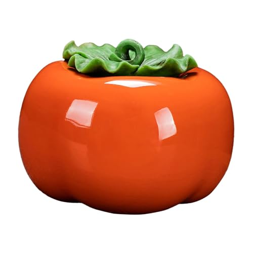 Kochtöpfe Keramik-Teedose, Vorratsdose for Lebensmittel, Kaffeebehälter, orangefarbene Porzellan-Teekanne, Teeblattbehälter for Tischdekoration, Arbeitsplatte Kochtöpfe Keramik-Teedose, Vorratsdose for Lebensmittel, Kaffeebehälter, orangefarbene Porzellan-Teekanne, Teeblattbehälter for Tischdekoration, Arbeitsplatte von JVNALwnkv