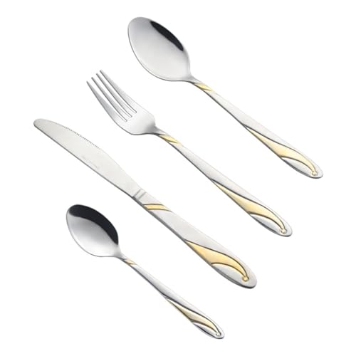 Messer und Gabel aus Edelstahl, Bambus, 32-teiliges Besteckset, Edelstahl-Besteckset for 8 Personen, in Lebensmittelqualität Messer und Gabel aus Edelstahl, Bambus, 32-teiliges Besteckset, Edelstahl-Besteckset for 8 Personen, in Lebensmittelqualität von JVNALwnkv