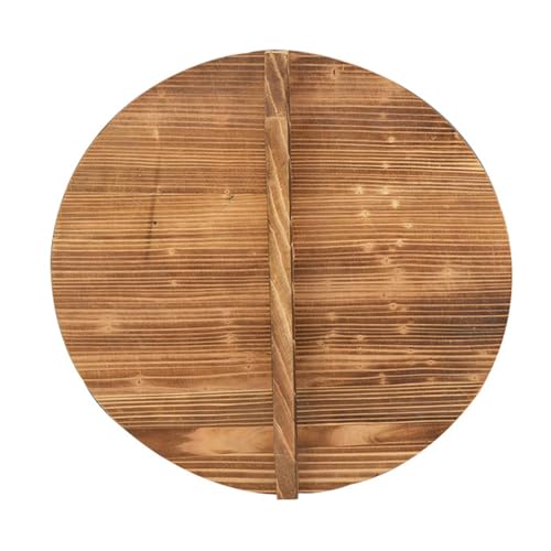 Pfannendeckel aus Holz mit Griff, praktisch, rund, verdickt, universell, Anti-Heiß-Haushaltsküchenzubehör Pfannendeckel aus Holz mit Griff, praktisch, rund, verdickt, universell, Anti-Heiß-Haushaltsküchenzubehör von JVNALwnkv