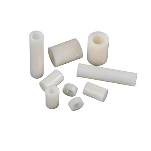 Runder Abstandshalter aus Aluminiumlegierung, flache Unterlegscheiben aus Edelstahl, Nylon-isolierte Kunststoff-Dichtungshülse, gerade Säule von JVNALwnkv
