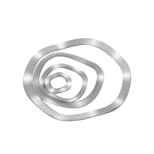 Runder Abstandshalter aus Aluminiumlegierung, flache Unterlegscheiben aus Edelstahl, Wellenscheibe 3/5/6/7 Wellentyp-Dichtungsfederscheibe von JVNALwnkv