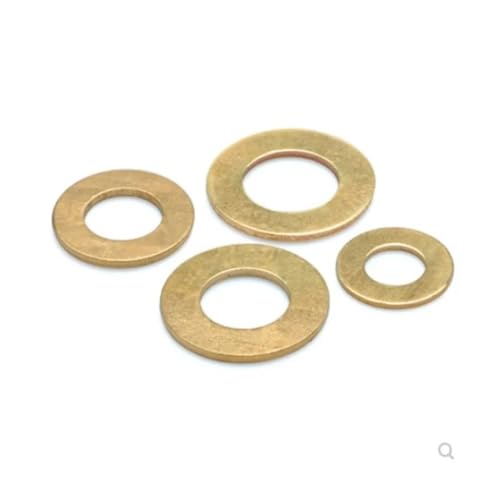 Runder Abstandshalter aus Aluminiumlegierung, flache Unterlegscheiben aus Edelstahl, flache Dichtung aus massivem Messing und Kupfer, einfache Ringe, Unterlegscheiben for Befestigungselemente von JVNALwnkv